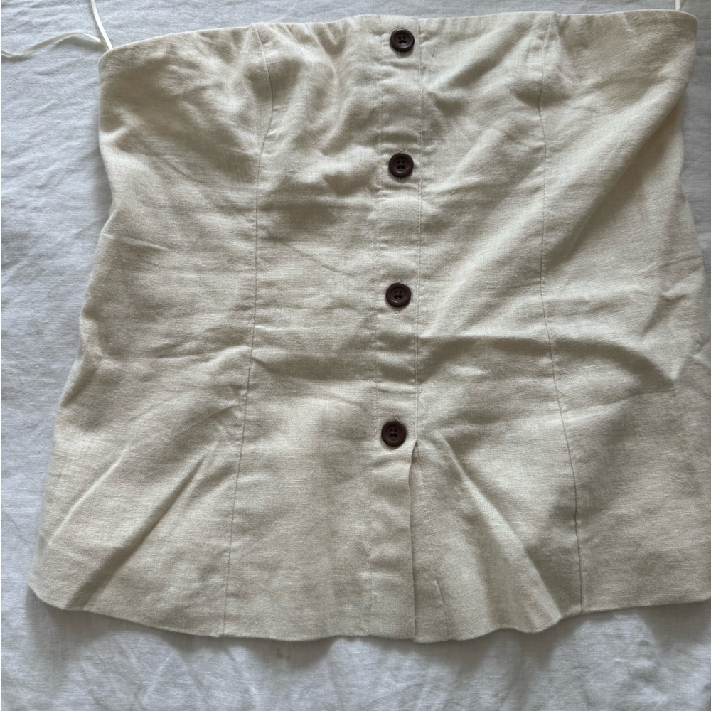 Abercrombie & Fitch strapless shirt - M